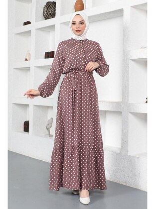 Powder Pink - Modest Dress  - Modapinhan