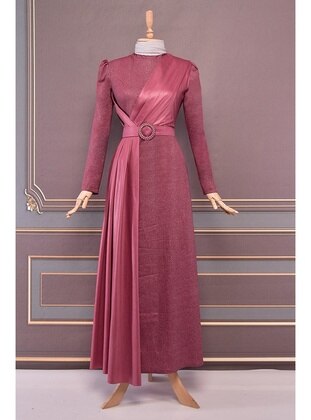 Dried rose - Modest Evening Dress - Moda Merve