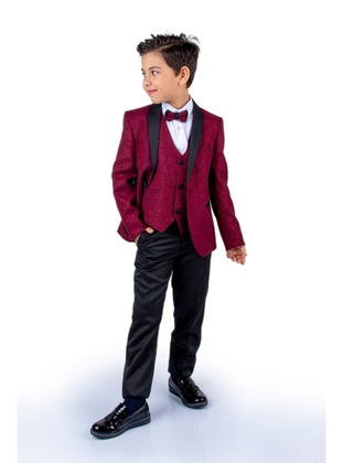 Burgundy - Boys` Suits - MNK Baby