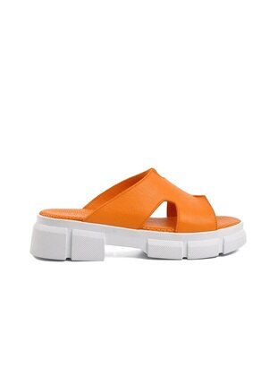 Orange - Slippers - Step More