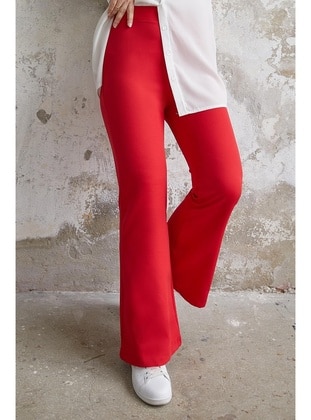 Red - Pants - InStyle