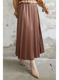 Dark Coffe Brown - Unlined - Skirt