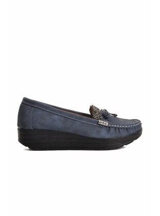 Navy Blue - Casual Shoes - Berkbay