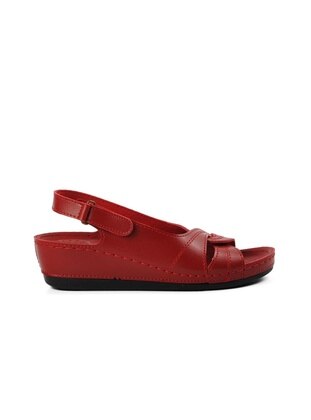 Red - Sandal - Ayakmod