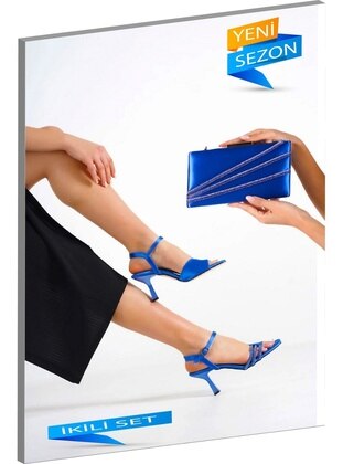 300gr - Blue - Evening Shoes - Moda Değirmeni