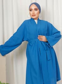 Unlined - Blue - Kimono
