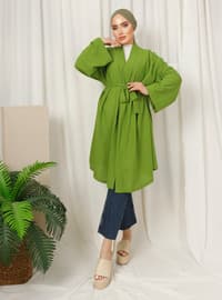 Unlined - Olive Green - Kimono