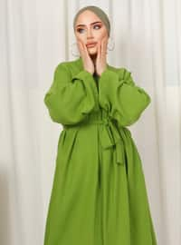 Unlined - Olive Green - Kimono