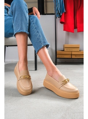Nude - Loafer - Casual Shoes - DİVOLYA