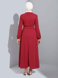 Rose - Crew neck - Unlined - Modest Dress