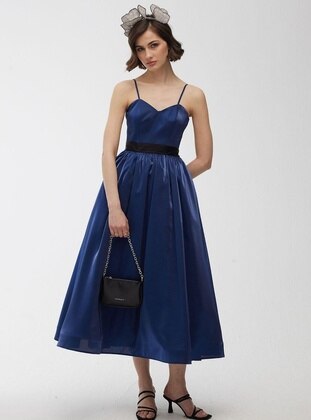 Navy Blue - Modest Evening Dress - MANUKA