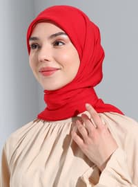 Red - Plain - Scarf