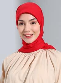 Red - Plain - Scarf