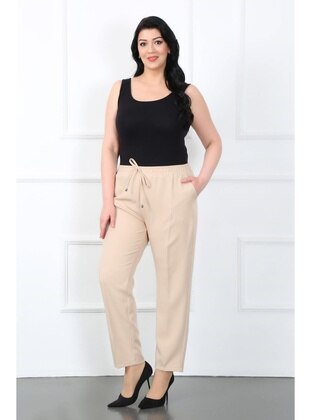 Mink - Plus Size Pants - By Alba Collection