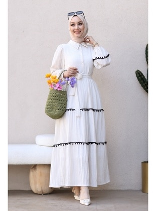 Colorless - Modest Dress - GİZCE