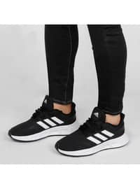 حذاء كاجوال - أبيض أسود - أحذية كاجوال