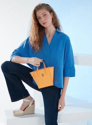Neon Orange - Satchel - Shoulder Bags - Pierre Cardin