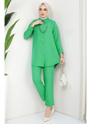 Green - Suit - Hafsa Mina