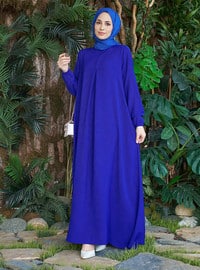 Saxe Blue - Unlined - Plus Size Dress