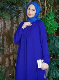 Saxe Blue - Unlined - Plus Size Dress
