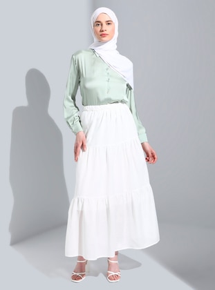 White - Fully Lined - Skirt - ONX10