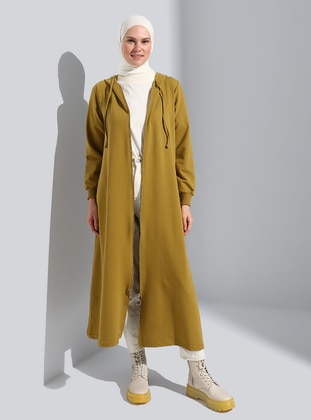 Coat / Overcoat - Olive Green - Benin