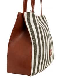 Khaki - Satchel - Shoulder Bags
