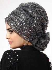 Silver color - Printed - 150gr - Instant Scarf