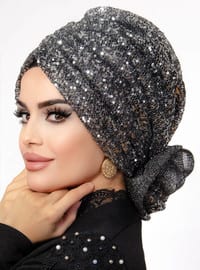Silver color - Printed - 150gr - Instant Scarf