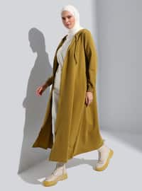 Coat / Overcoat - Olive Green
