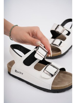 White - Kids Sandals - McDark