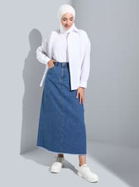 Blue - Denim Skirt