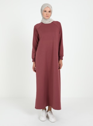 Brown - Modest Dress - Tavin