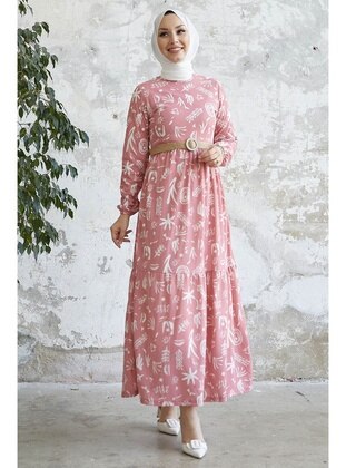 Pink - Unlined - Modest Dress - InStyle