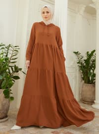 Cinnamon - - Unlined - Modest Dress