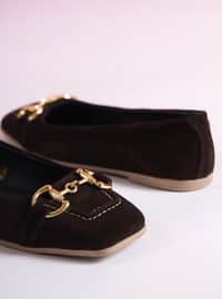 Brown plaid - Flat - Flat Shoes