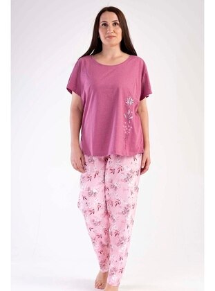 Purple - Plus Size Pyjamas - Vienetta