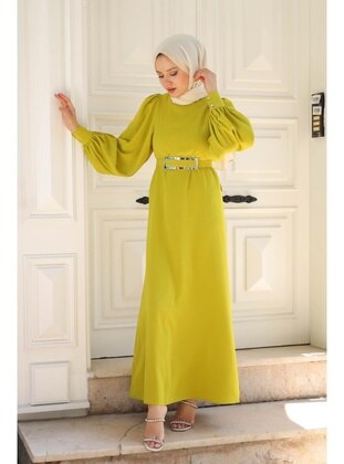 Mustard - Modest Dress - Meqlife