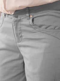 Light Gray - Denim Trousers