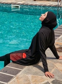 Black - Multi - Burkini - Mayo