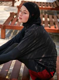 Black - Multi - Burkini - Mayo