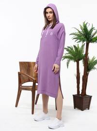 Lilac - Hooded collar - Suit