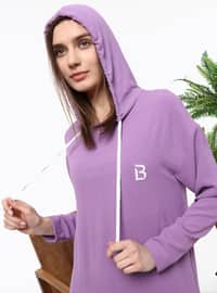 Lilac - Hooded collar - Suit