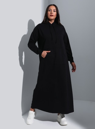 Black - Plus Size Dress - Alia