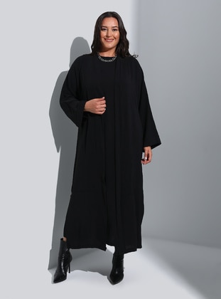 Black - Plus Size Suit - Alia