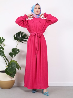 Fuchsia - Modest Dress - Vav