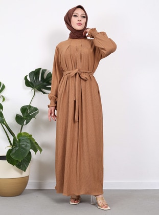 Camel - Modest Dress - Vav