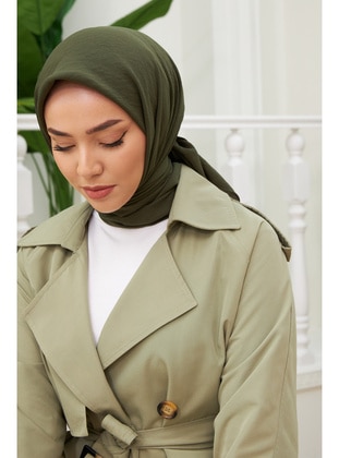 Dark Green - Shawl - Silk Home