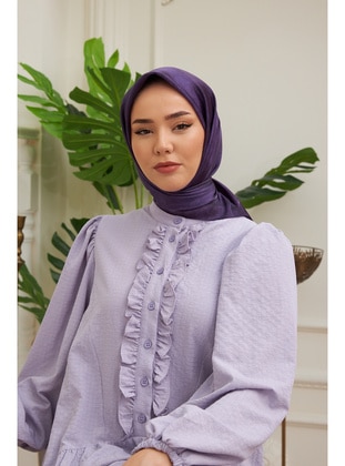 Purple - Scarf - Silk Home