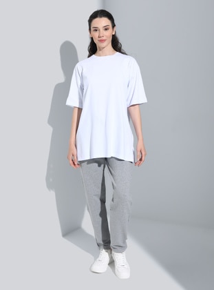 White - T-Shirt - Hira